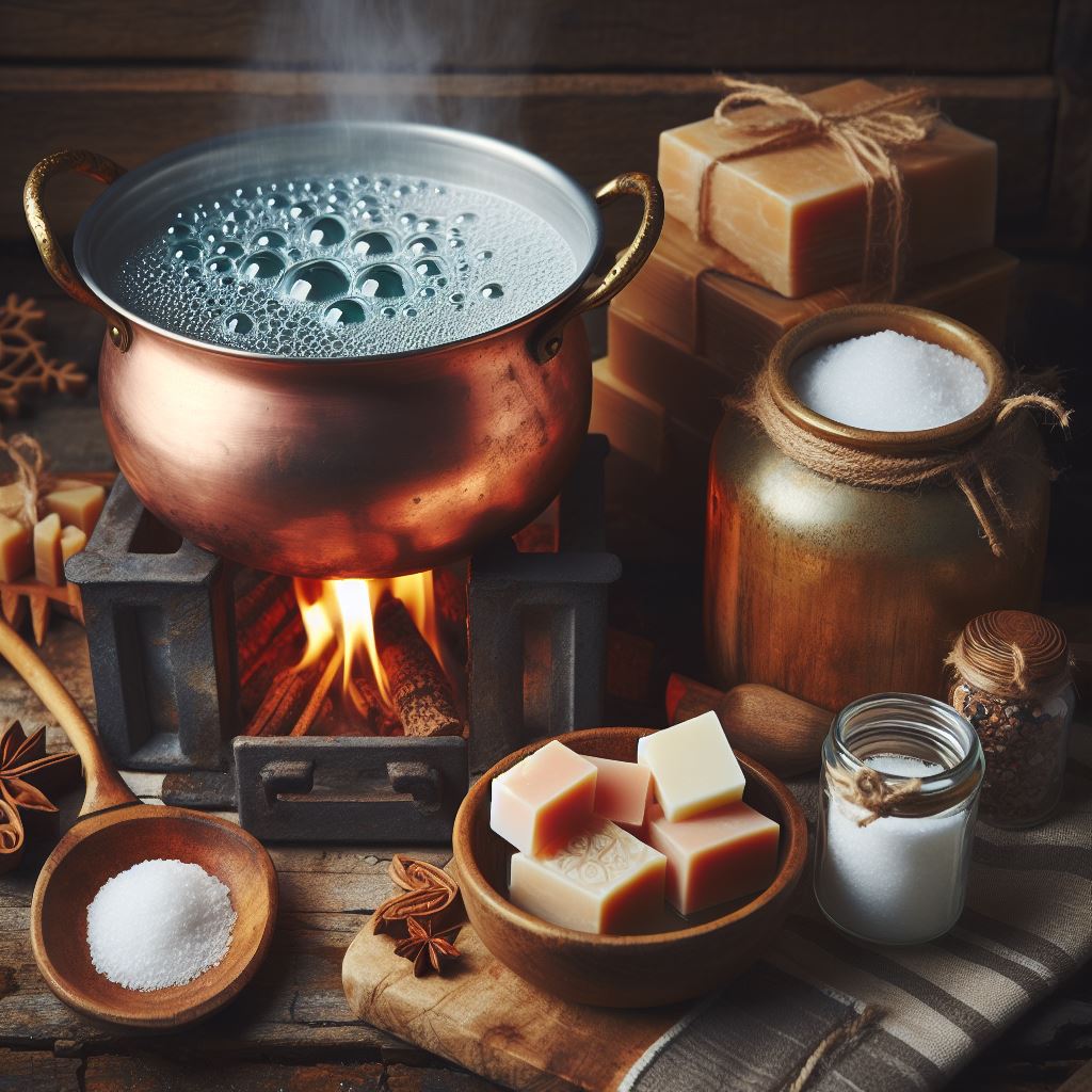 Salting out soaps